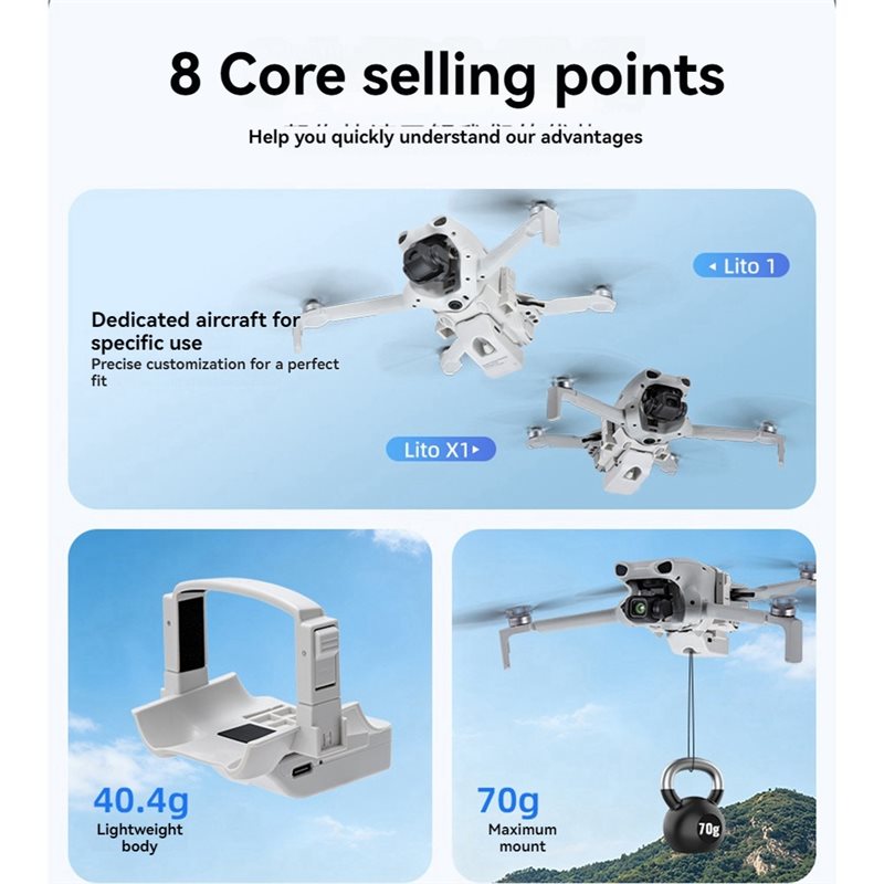 Drone Kit Long Range - DJI Lito 1 X1 드론용 우수
